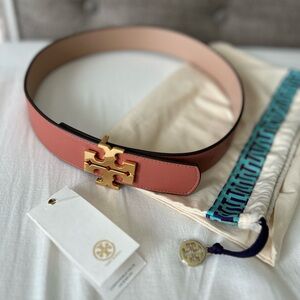 NWT Tory Burch Reversible Logo Belt 1 1/2 inch
